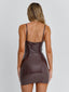 AVENIA MINI DRESS CHOCOLATE Mini Dress 