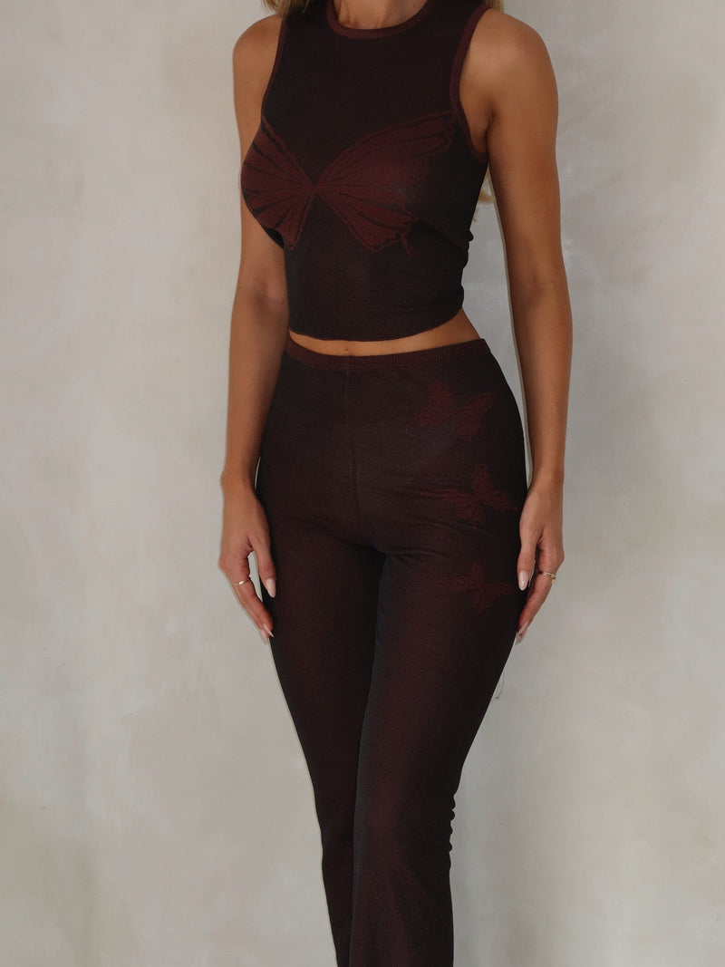 AYANA TOP CHOCOLATE Crop Top 