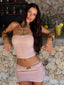 AZARIAH MINI SKIRT PINK Mini Skirt 