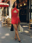 BAHERIA MINI SKIRT RED Mini Skirt 