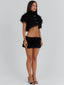 BARBARA MINI SKIRT BLACK Mini Skirt 