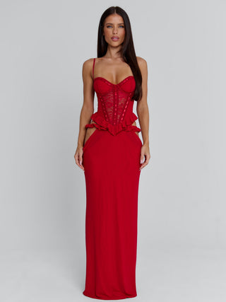 BECK MAXI DRESS RED Maxi Dress 