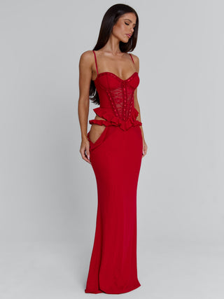 BECK MAXI DRESS RED Maxi Dress 