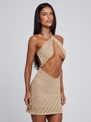 BEL MINI DRESS GOLD Mini Dress 
