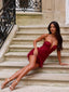BELL MINI DRESS BURGUNDY Mini Dress 