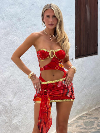 BELLINIA MINI SKIRT FUEGO Mini Skirt 