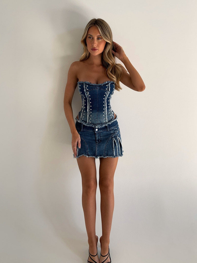 BENTLEY MINI SKIRT DENIM Mini Skirt 