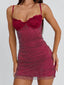 BONJOUR MINI DRESS BURGUNDY Mini Dress 