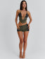 BRAIDY CROP TOP KHAKI Crop Top 