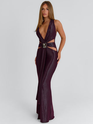 BRITT MAXI DRESS PLUM Maxi Dress 