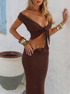 BRITTA MAXI SKIRT CHOCOLATE Maxi Skirt 