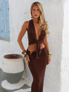 BRITTA MAXI SKIRT CHOCOLATE Maxi Skirt 