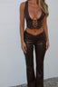 CADEN TOP DARK BROWN Tops 