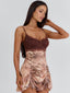CAELIE MINI DRESS BROWN Mini Dress 
