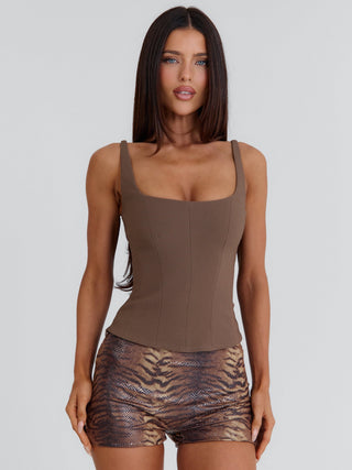 EDENN CORSET TOP TAUPE Corset 