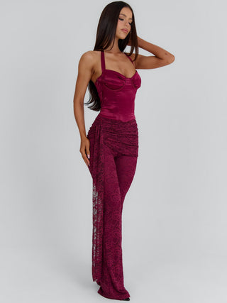 CAITRIONA JUMPSUIT BURGUNDY Jumpsuit 