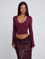 CAMHILLA TOP BURGUNDY Top 