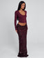 CAMHILLA TOP BURGUNDY Top 