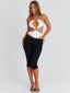 CARLENE CAPRI JUMPSUIT WHITEBLACK Jumpsuit 