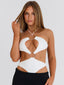 CARLENE CAPRI JUMPSUIT WHITEBLACK Jumpsuit 