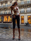 CARLENE CAPRI JUMPSUIT WHITEBLACK Jumpsuit 