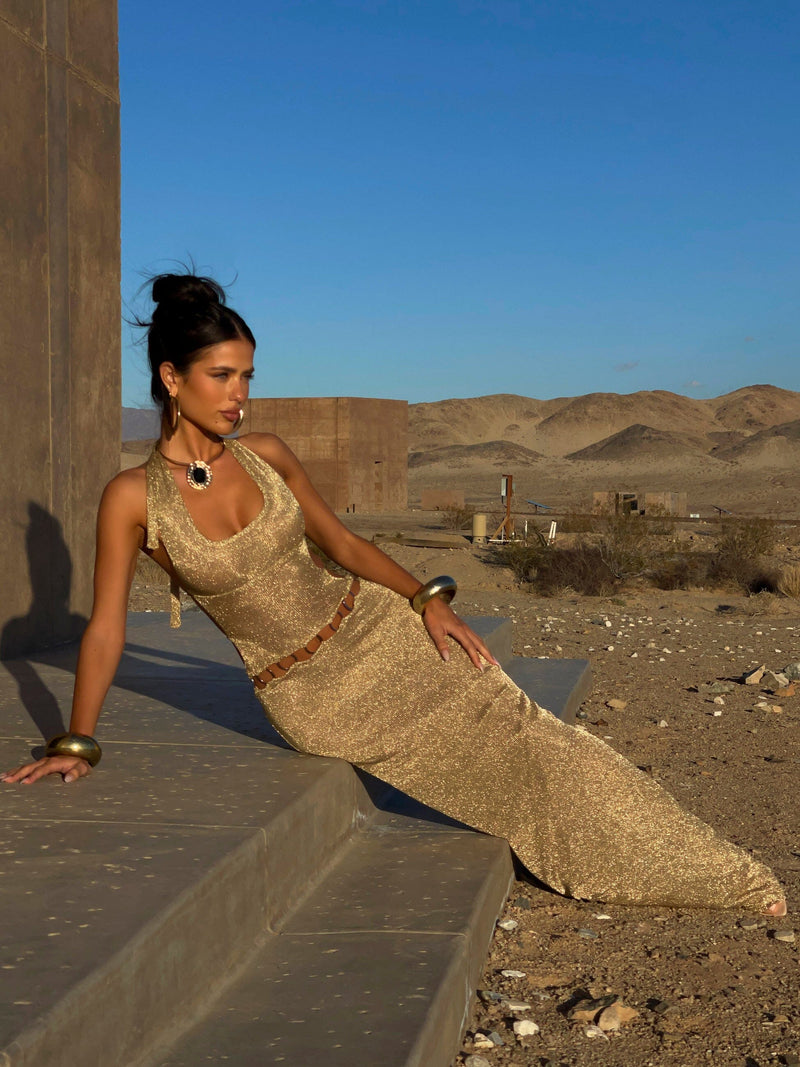 CARMEN MAXI DRESS GOLD Maxi Dress 