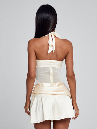 CARMIN MINI DRESS IVORY Mini Dress 