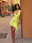 ANNIKA MINI DRESS CHARTREUSE Mini Dress 