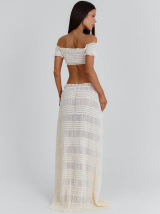 CASSIDEE MAXI SKIRT CREAM Maxi Skirt 