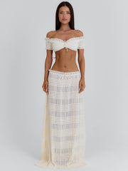 CASSIDEE MAXI SKIRT CREAM