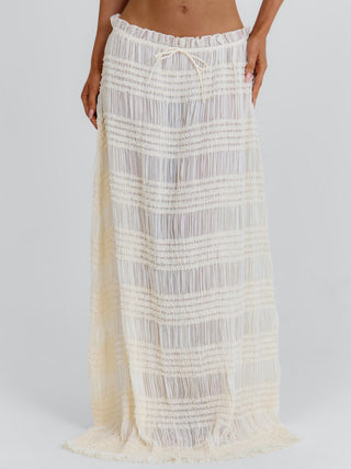 CASSIDEE MAXI SKIRT CREAM Maxi Skirt 