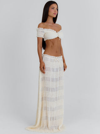 CASSIDEE MAXI SKIRT CREAM Maxi Skirt 