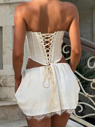 CATHIA MINI DRESS IVORY Mini Dress 