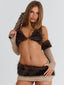 CAVEWOMAN TOP SET BROWN Crop Top 