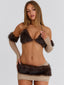 CAVEWOMAN TOP SET BROWN Crop Top 