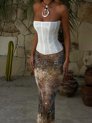 SOLA MESH CORSET TOP WHITE Corset 