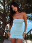 CECILIANA MINI DRESS BLUE Mini Dress 