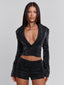 CELENE SHORTS BLACK SPARKLE Shorts 