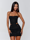 CELESTINE MINI DRESS BLACK Mini Dress 
