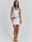 CELIA MINI SKIRT SILVER Mini Skirt 