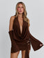 CELINA MINI DRESS CHOCOLATE Mini Dress 