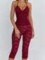 CENDRE PLAYSUIT BURGUNDY Playsuit 