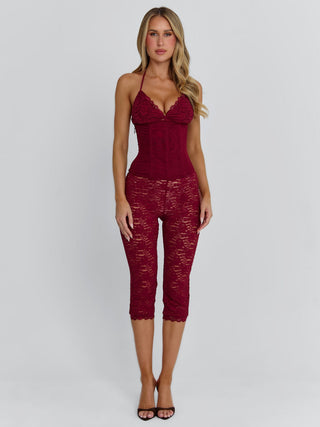 CENDRE PLAYSUIT BURGUNDY Playsuit 