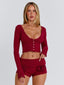 CEREZA TOP RED Cardigan 