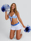 CHEERLEADER MICRO MINI SKIRT WHITE Mini Skirt 