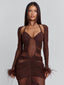 CHERREY MAXI DRESS CHOCOLATE Maxi Dress 