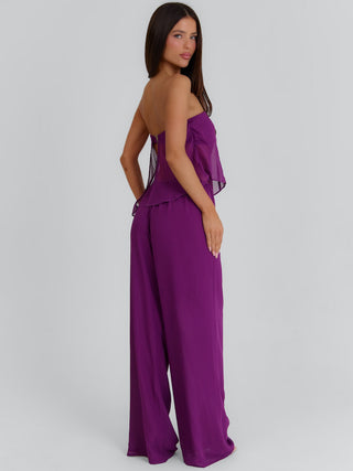 CLOVELLY TOP PLUM Top 