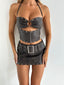 BRYLEE MINI SKIRT BROWN Mini Skirt 