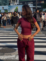 KARINA TRACKIES CHERRY Pants Dali Factory 