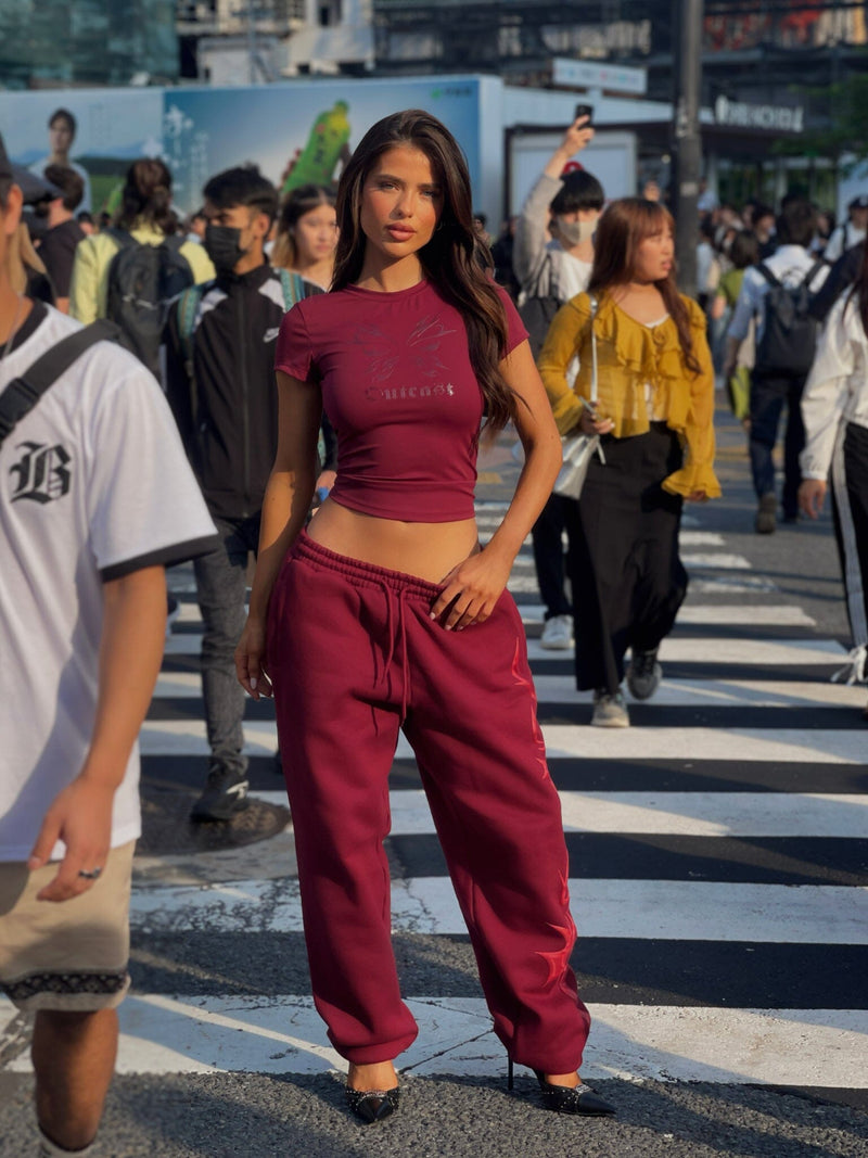 KARINA TRACKIES CHERRY Pants Dali Factory 